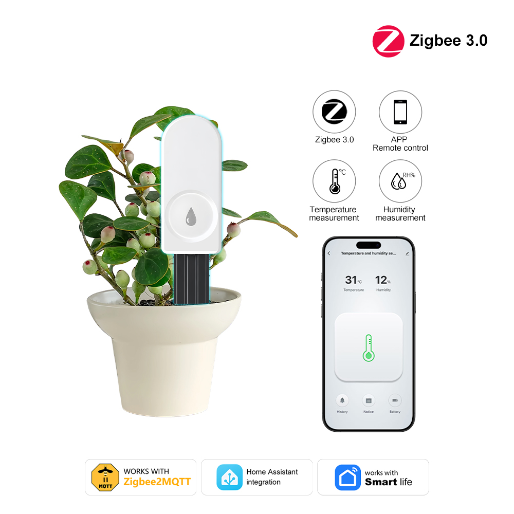 Moisture Meter Plant - ZigBee Soil Moisture Meter for Gardens