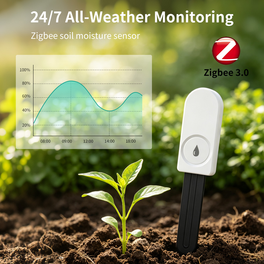 Moisture Meter Plant - Smart ZigBee Soil Moisture Sensor Temperature