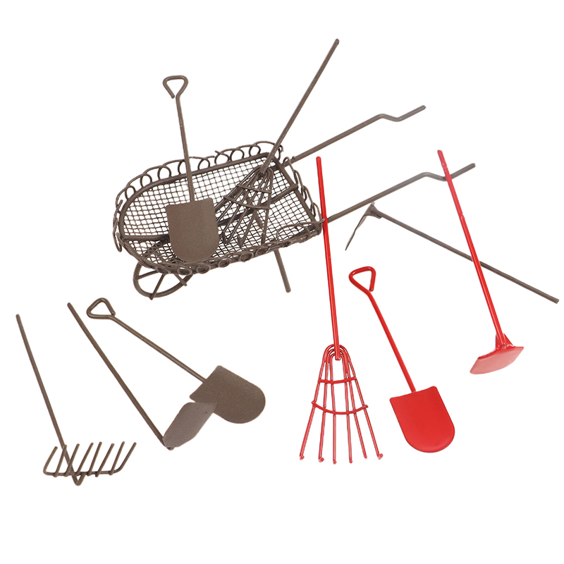 Gardening Tools Bundle - 1/12 Dollhouse Simulation Garden Tools Kit