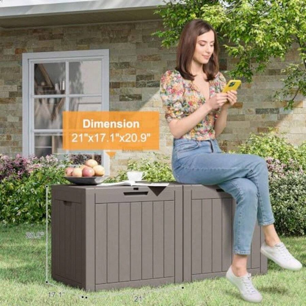 35 Gallon Outdoor Storage Box, - Gardening Tools And Uses review and price