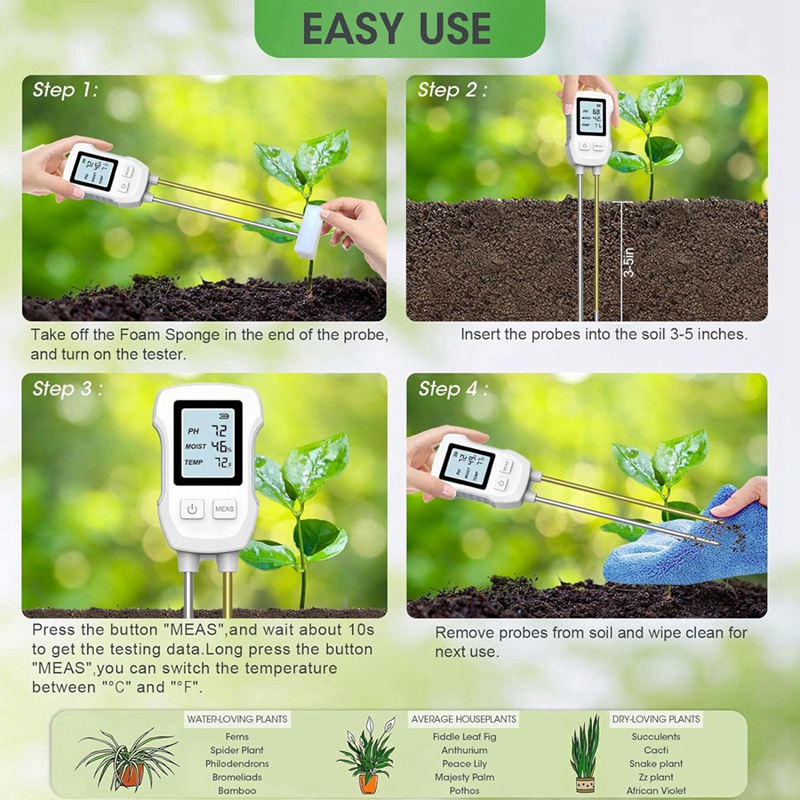 3 in 1 Soil Moisture Meter, Di - Moisture Meter Plant review and price