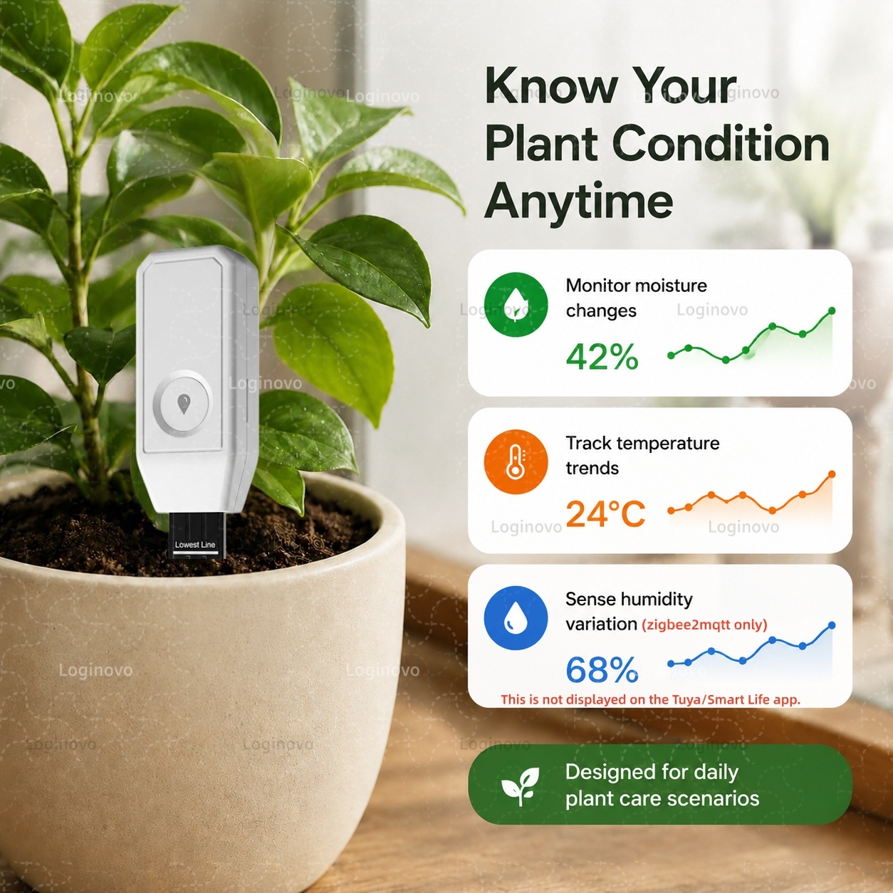 Tuya Zigbee Soil Moisture Test - Moisture Meter Plant review and price