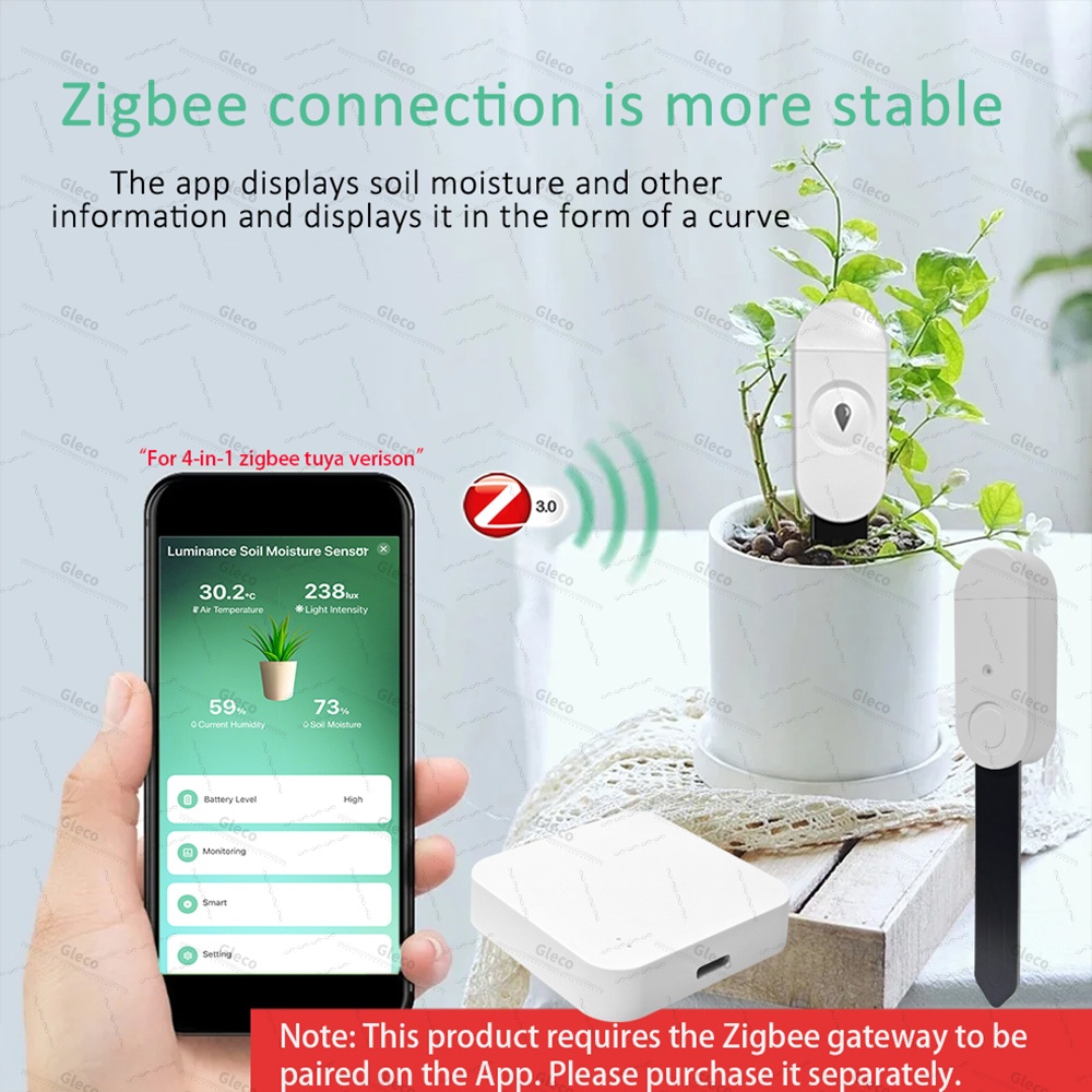 Zigbee Soil Sensor Moisture Te - Moisture Meter Plant review and price
