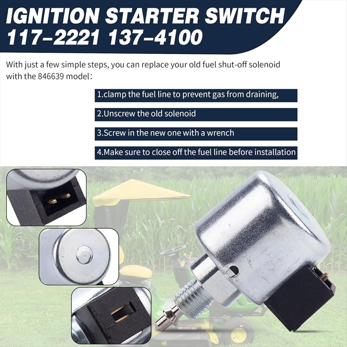 AT16 846639 Shut-Off Solenoid  - Gardening Tools B&M review and price
